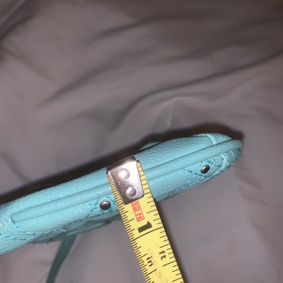 Teal Aero Studded Zipper Wristlet - Picture 5 of 10